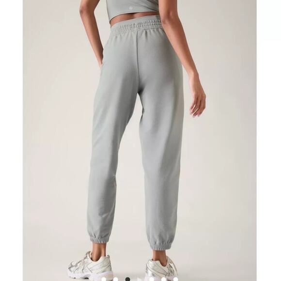 Athleta Storm Cloud Retro Terry Mid Rise Joggers - Picture 6 of 8